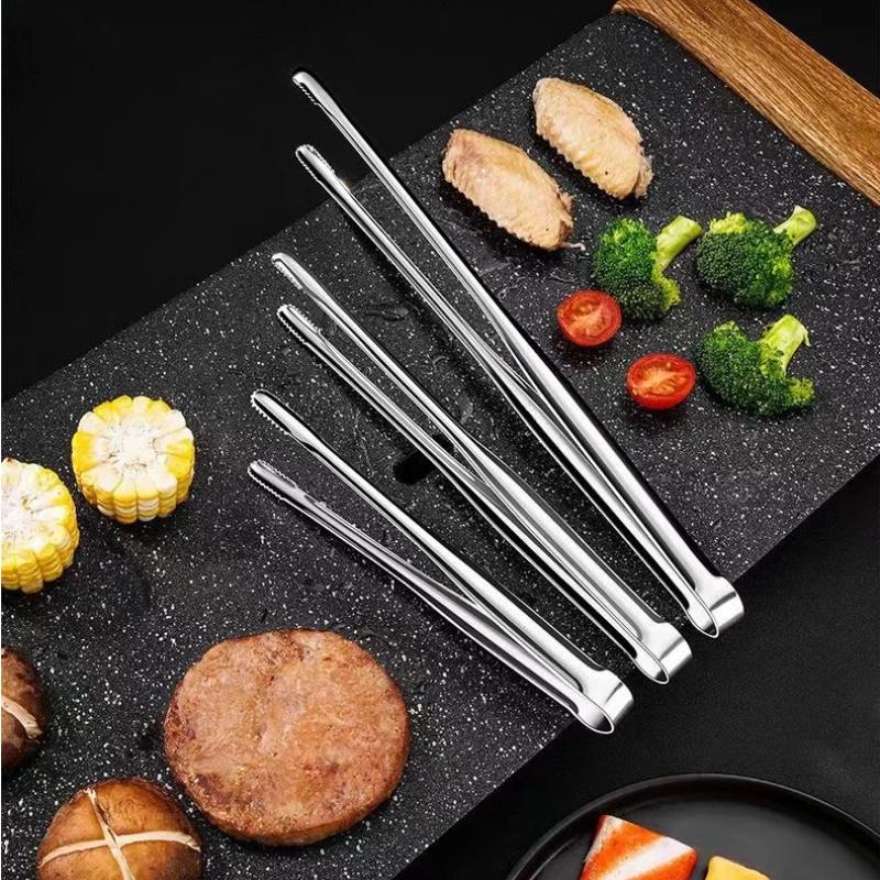Home Cooking Help - Stainless Steel Cooking Tongs Korean BBQ