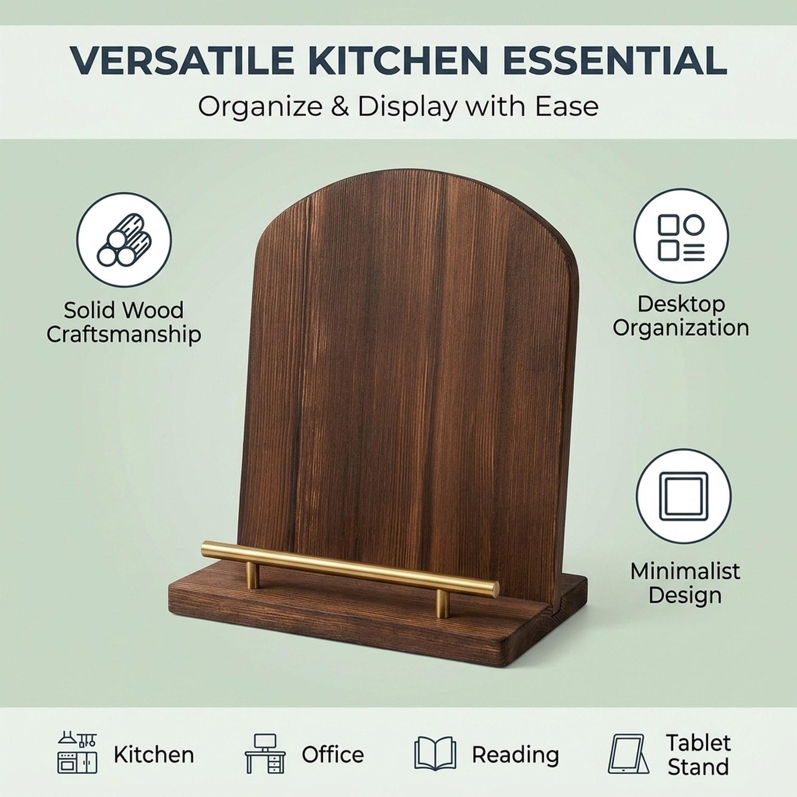 Wooden Cookbook Stand Recipe B - Home Cooking Book ulasan dan harga