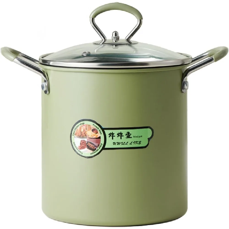 1Pcs 3L Fryer Pot with Basket  - Home Cooking In French ulasan dan harga