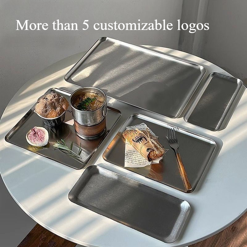 Ins Korean Plateins, Stainless - Home Cooking Dishes ulasan dan harga