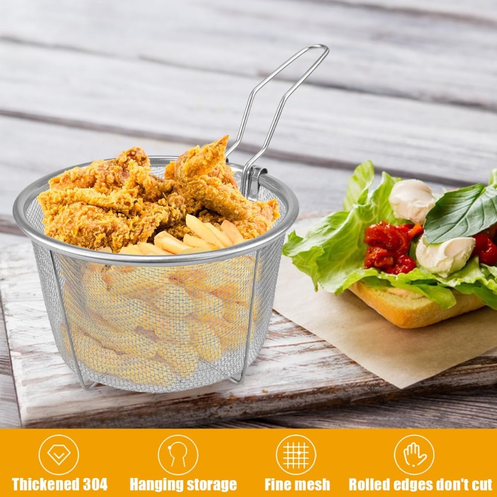 Round Fry Basket with Folding  - Home Cooking In French ulasan dan harga