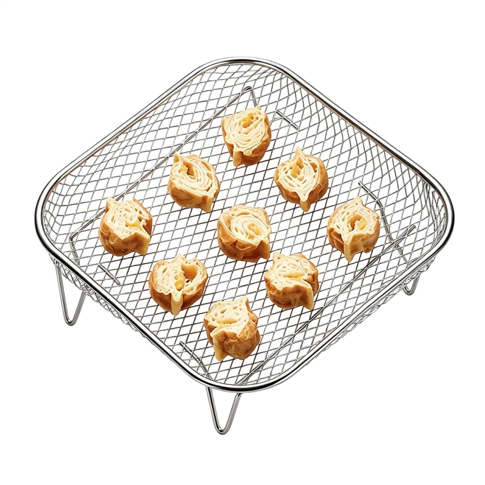 Air Fryer Rack Square Food Gra - Home Cooking Show ulasan dan harga