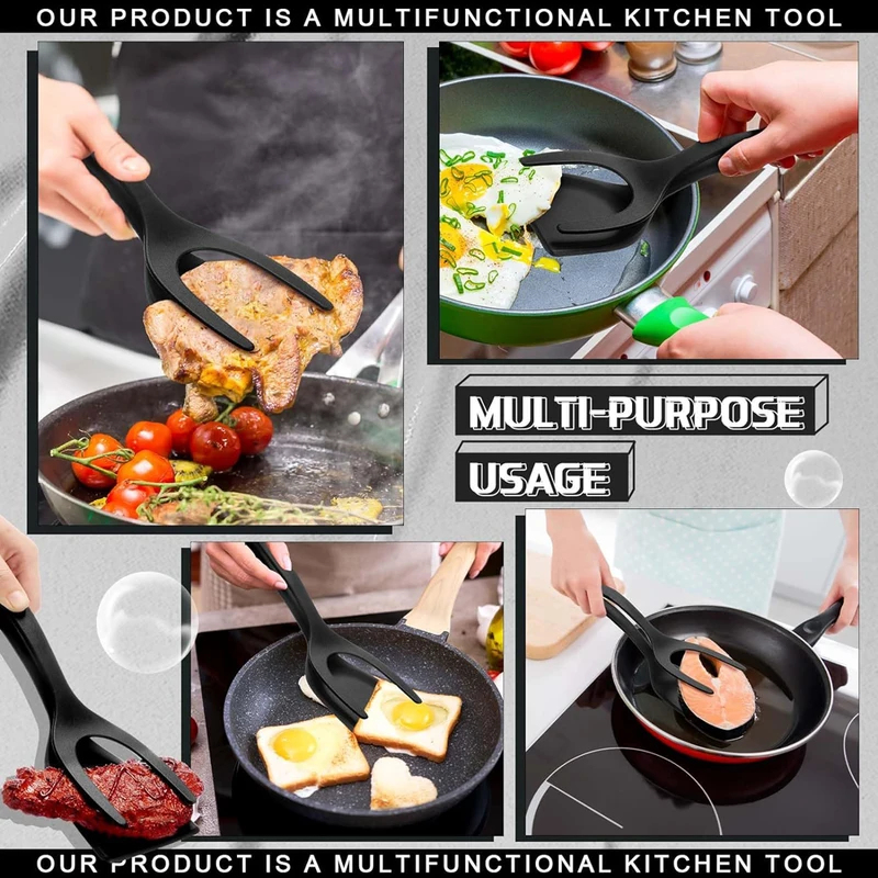 2 in 1 Grip Flip Spatula Clamp - Home Cooking In French ulasan dan harga