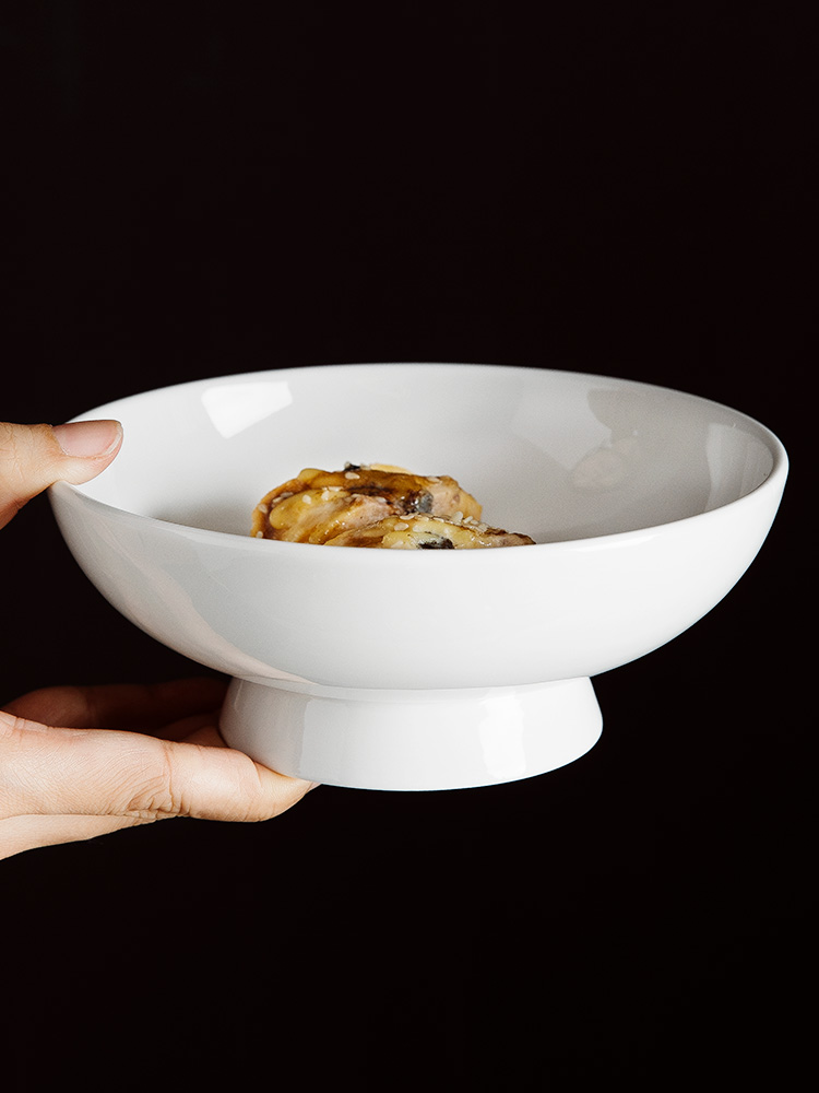 Pure White Ceramic Pastry Frui - Home Cooking Dishes ulasan dan harga