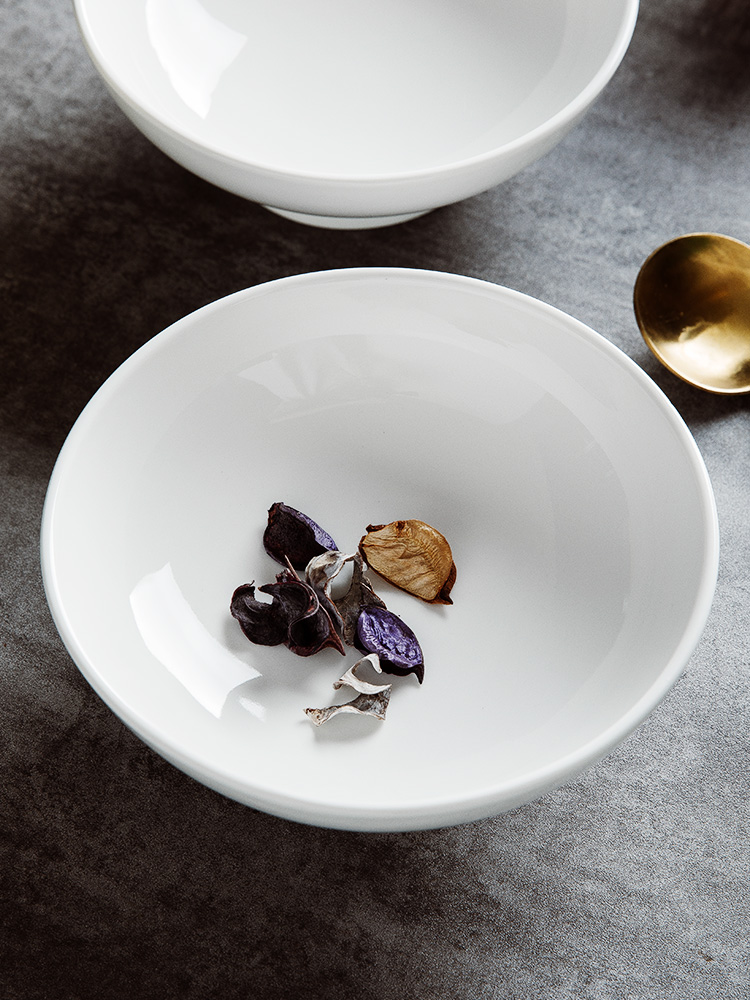 Pure White Ceramic Pastry Frui - Home Cooking Dishes ulasan dan harga