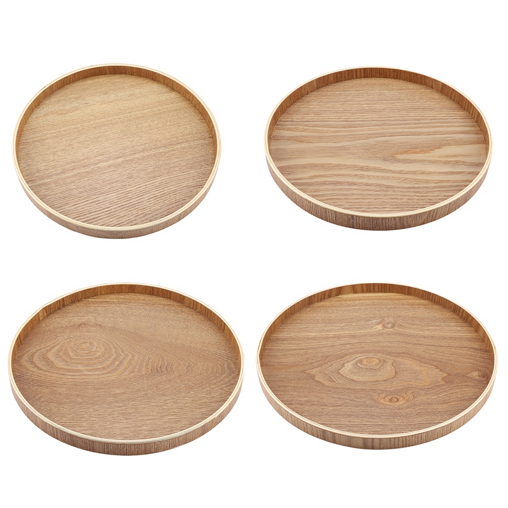Wooden Serving Tray Tea Plate  - Home Cooking Dishes ulasan dan harga