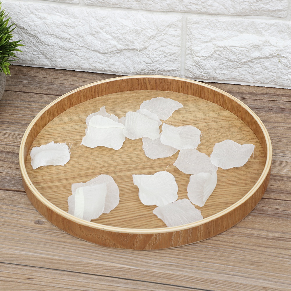 Wooden Serving Tray Tea Plate  - Home Cooking Dishes ulasan dan harga