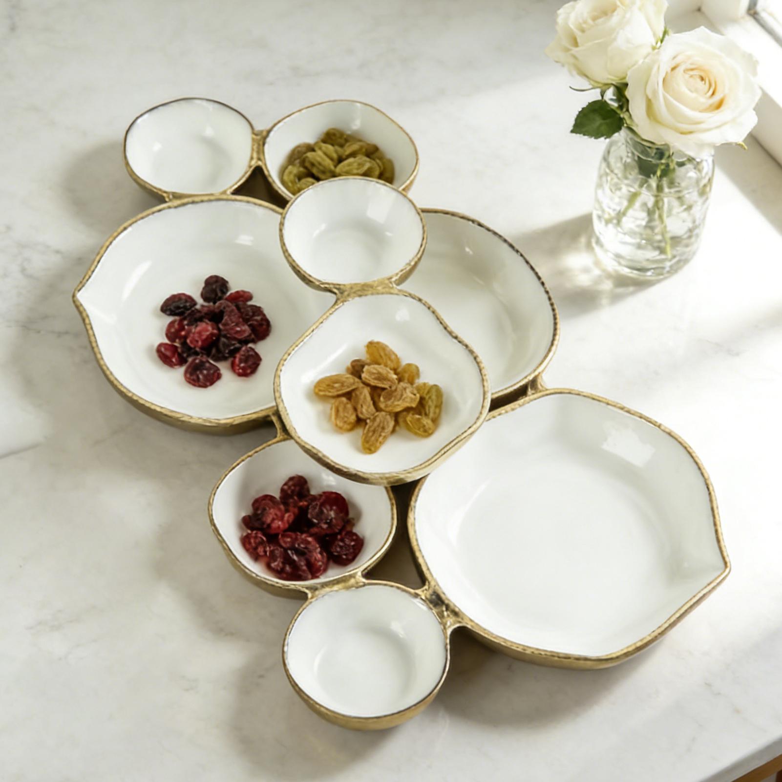 9pcs Cluster Serving Bowls 9-G - Home Cooking Dishes ulasan dan harga