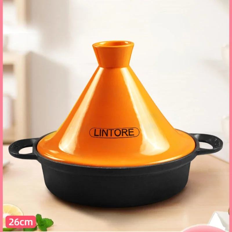 26cm Moroccan Cast Iron Pot Hi - Tagine Clay Pot ulasan dan harga