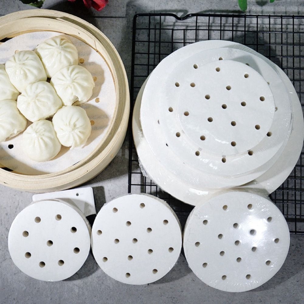 100Pcs Steamed Paper Steamed B - Home Cooking Help ulasan dan harga